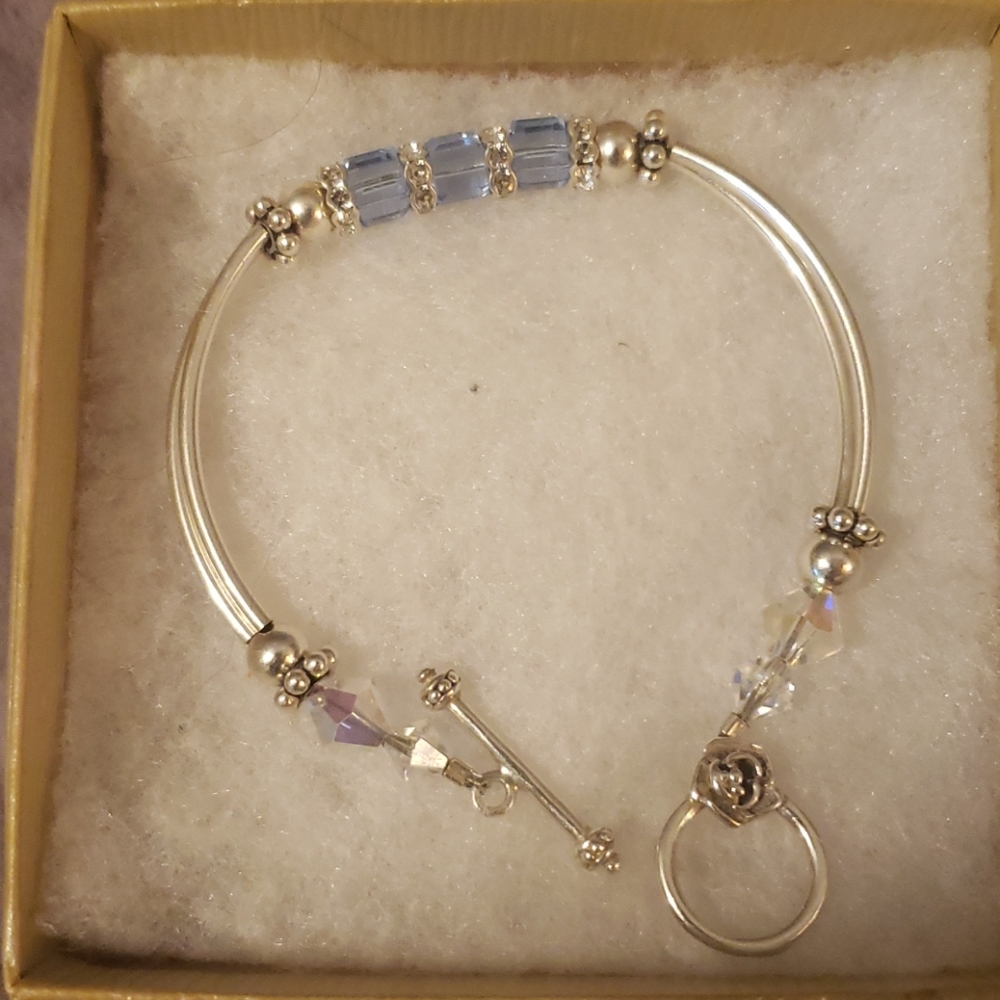 Sterling Silver with Swarovski crystals
